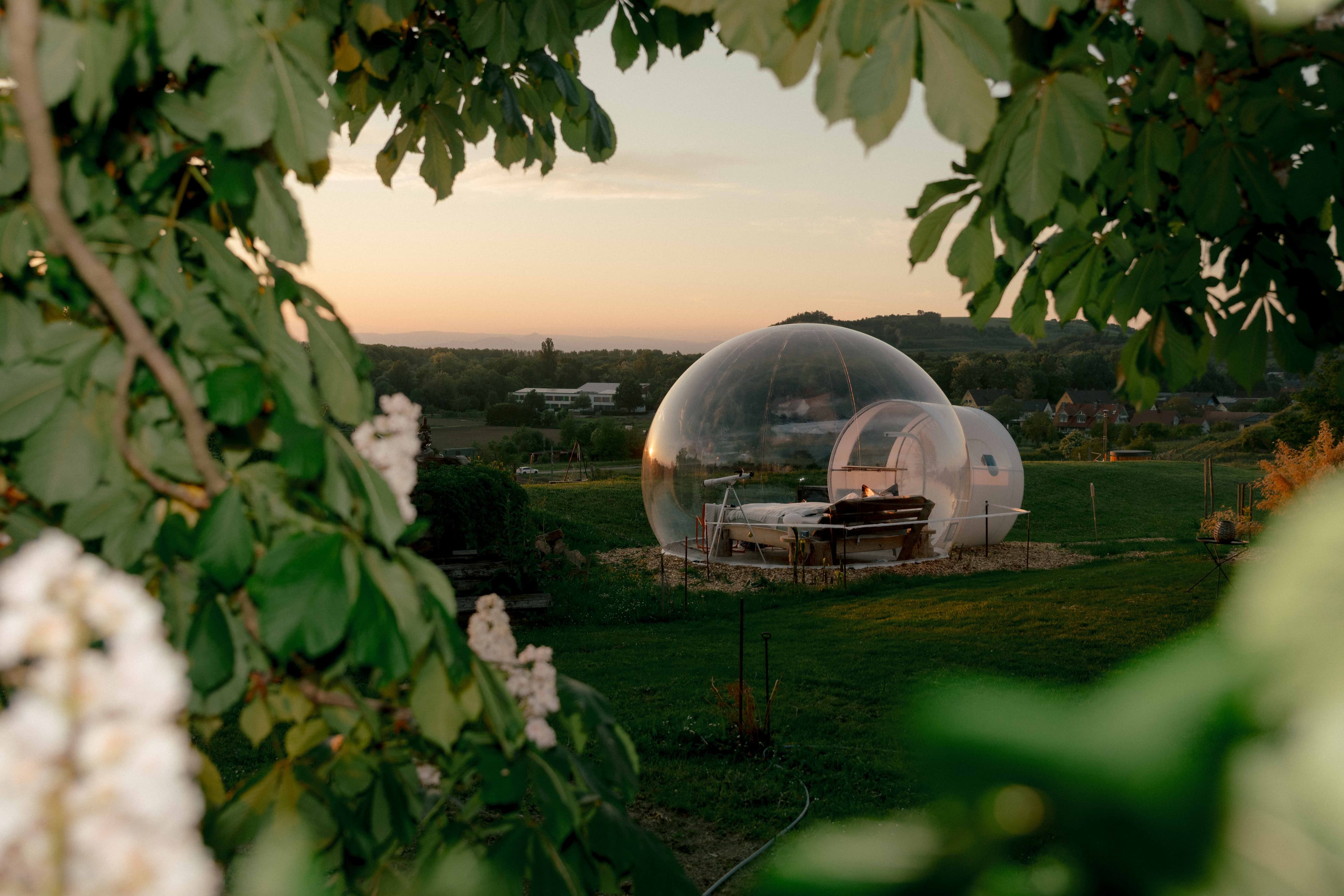 Bubble Tent unter dem Sternenhimmel
